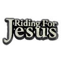 Riding For Jesus Lapel Pin